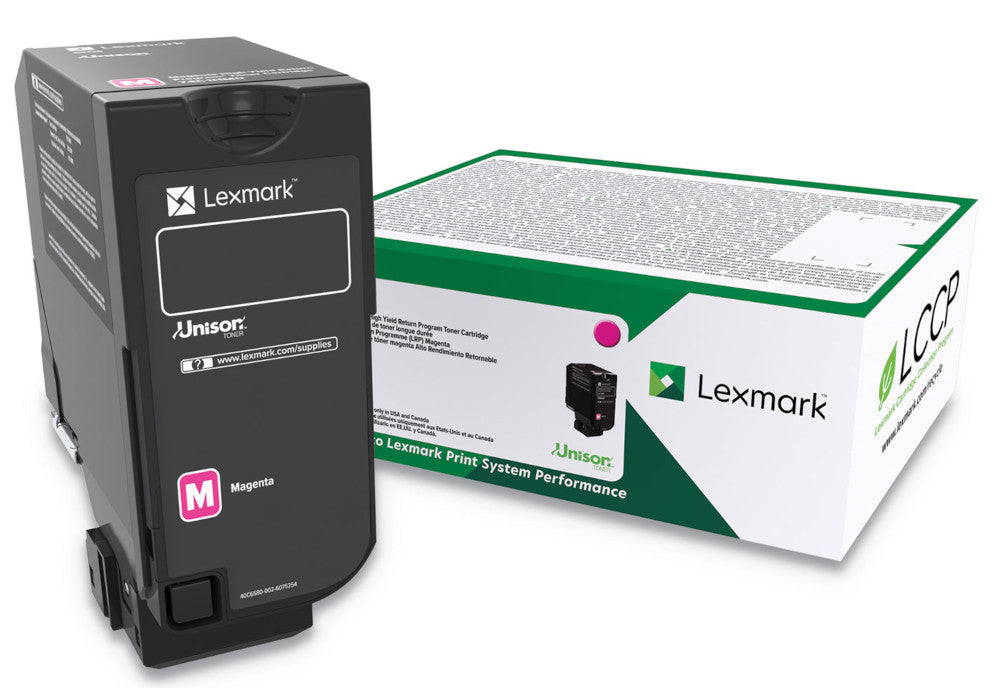 Lexmark 74C0HMG ~ Lexmark Taa Magenta High Yield Return Program 12k Toner Print Cartridge