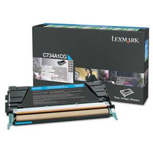 Lexmark X746A1CG ~ Lexmark Toner Print Cartridge Cyan X746 X748 7k Pages Standard Yield